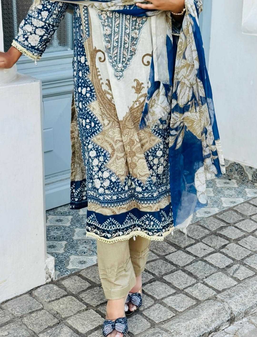 Cotton Printed Suit 093