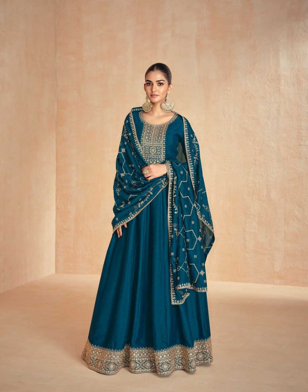 Premium Silk Embroidery Suit