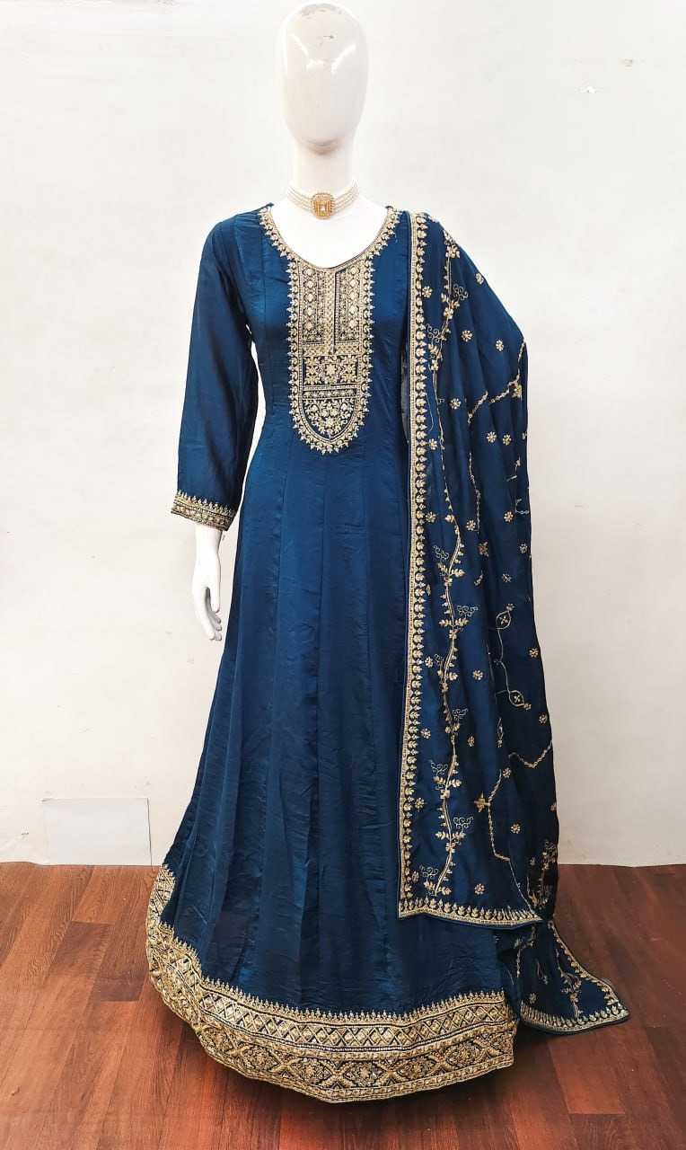 Premium Silk Embroidery Suit