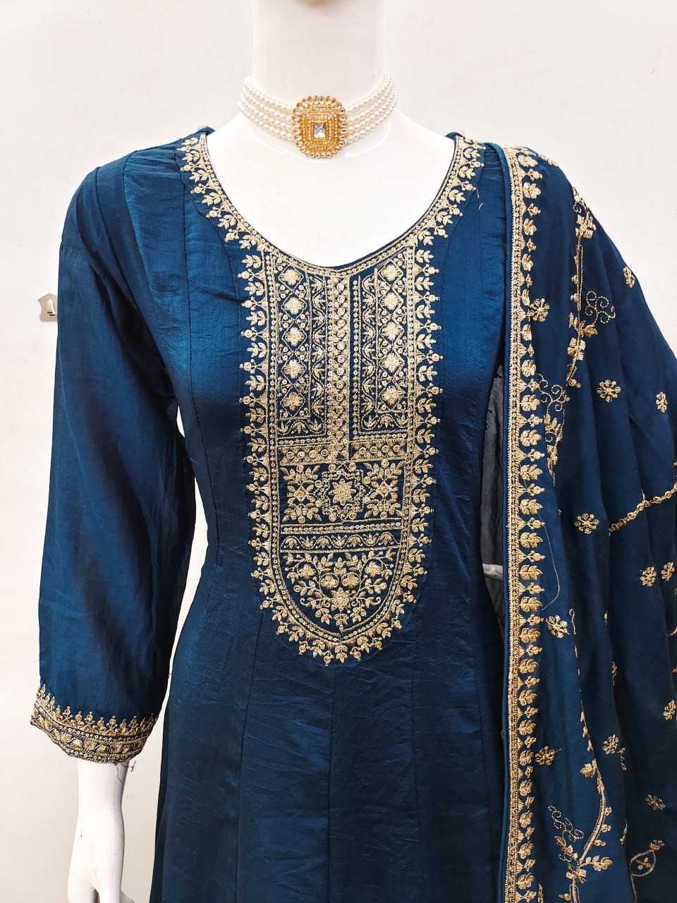 Premium Silk Embroidery Suit