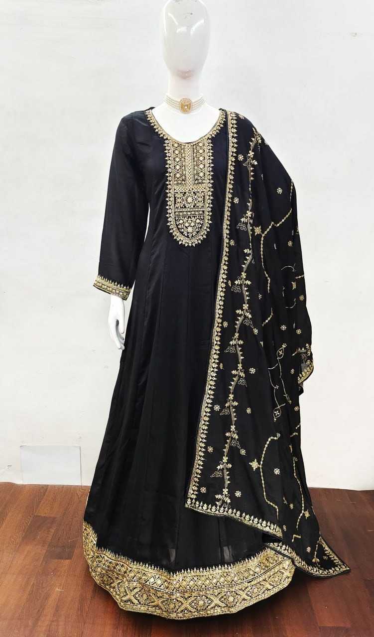 Premium Silk Embroidery Suit