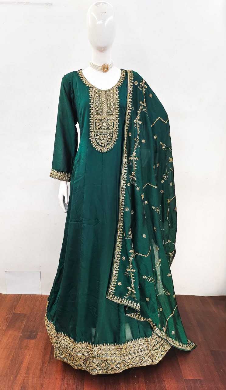 Premium Silk Embroidery Suit
