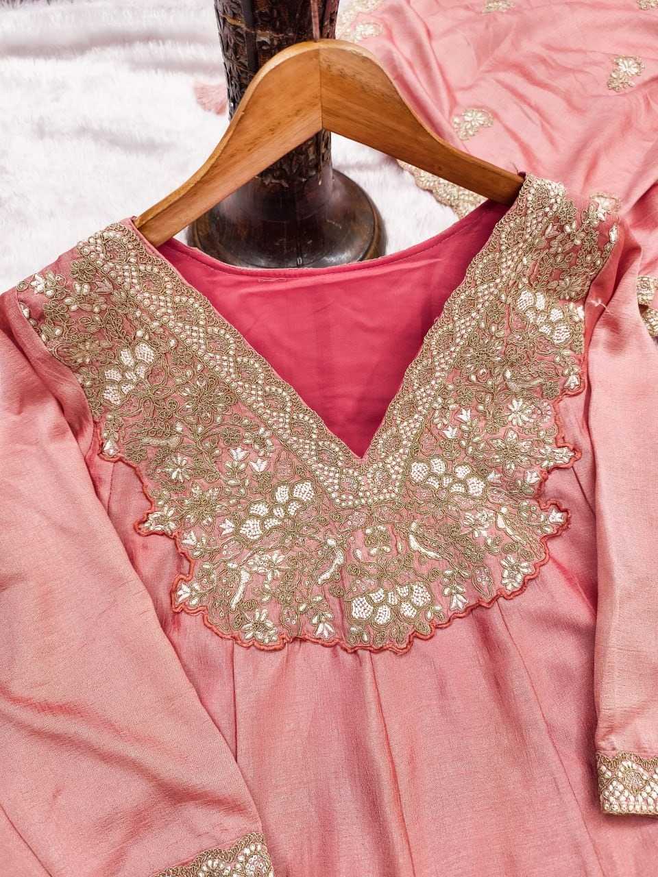 Premium Silk Embroidery Suit