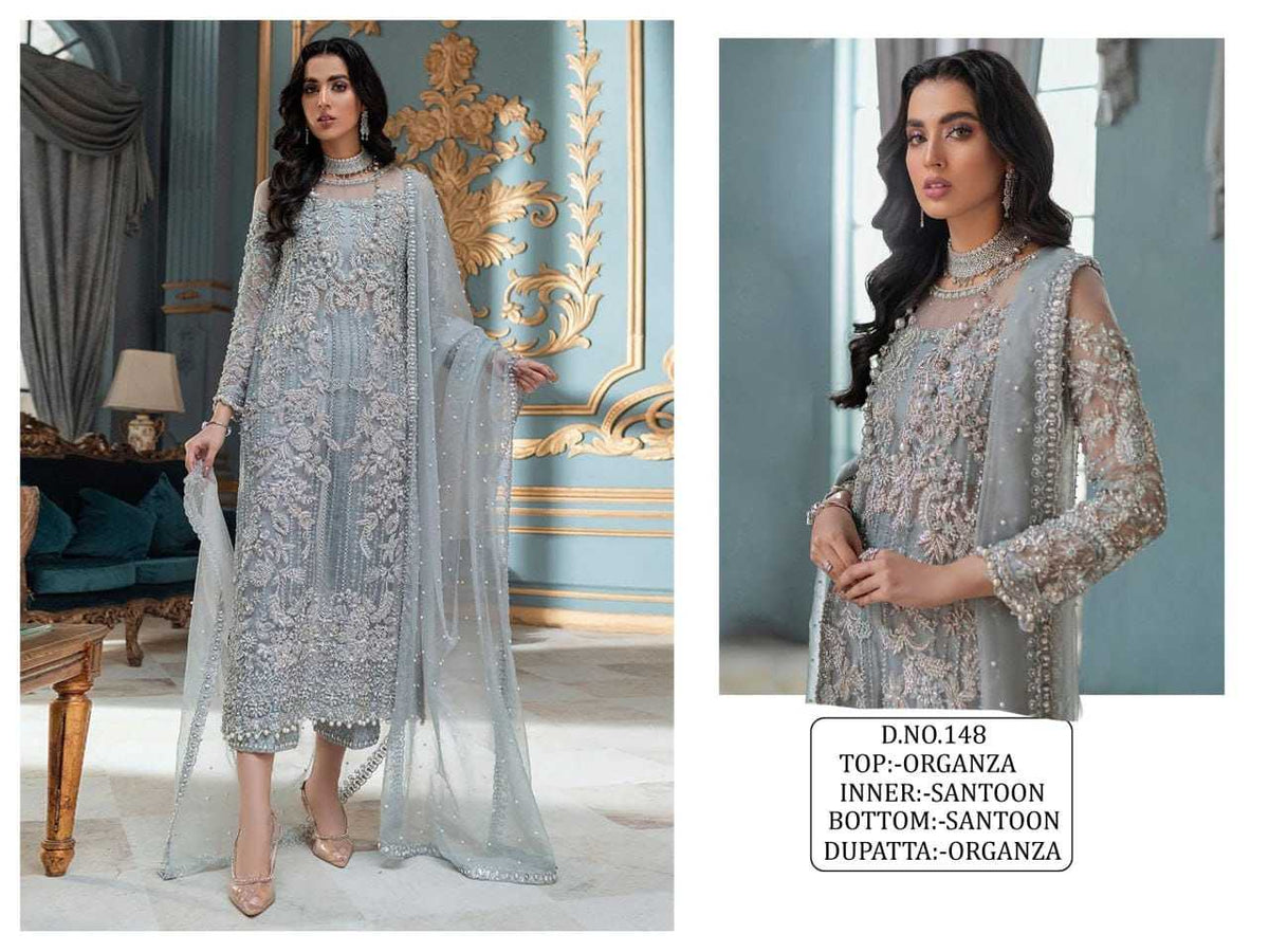 Organza Embroidery Suit