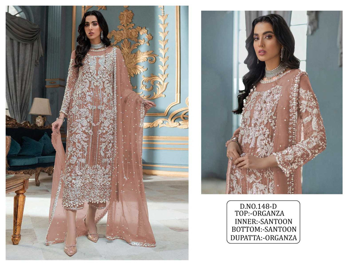 Organza Embroidery Suit