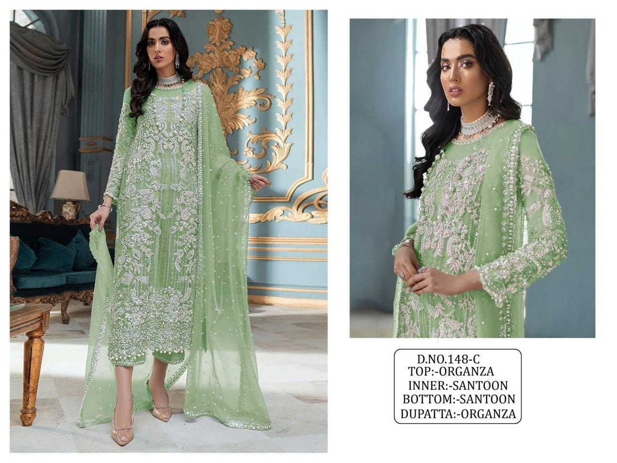 Organza Embroidery Suit