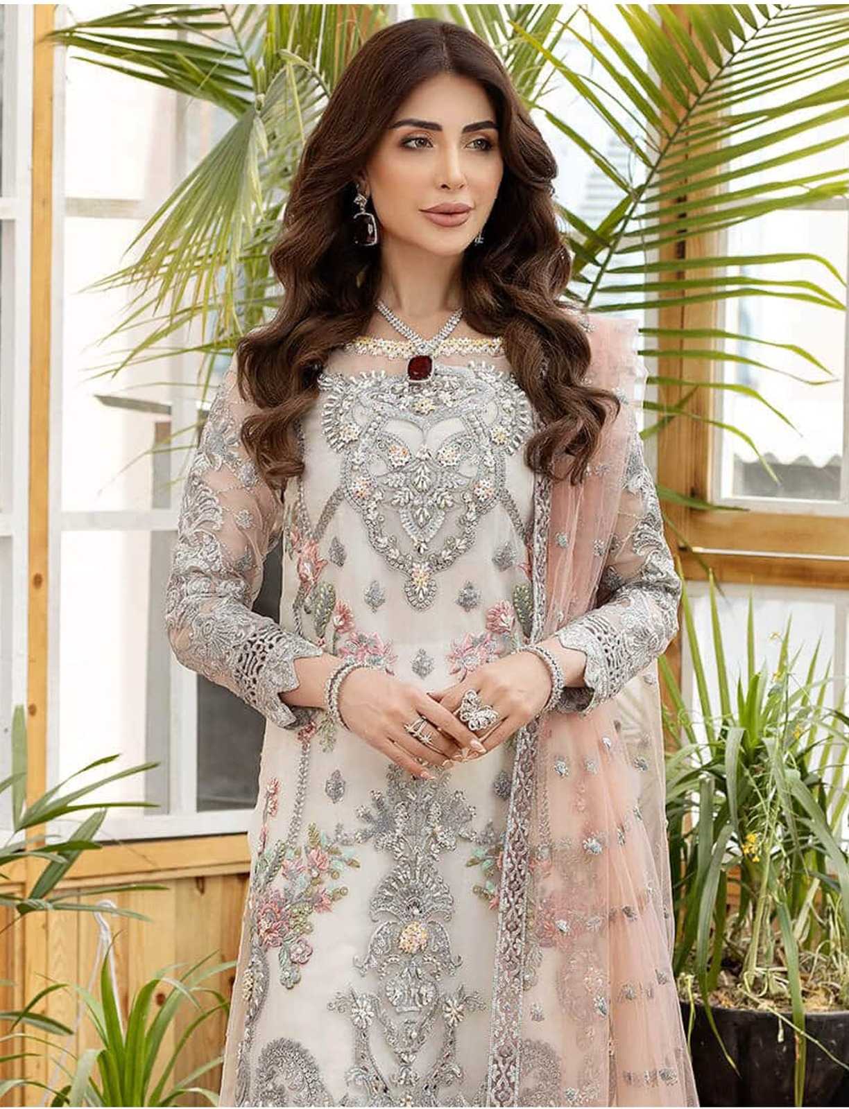 Butterfly Net Embroidery Suit