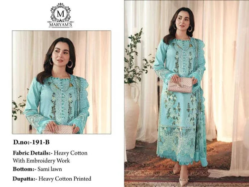 Cotton Ladies Suit in Baby Pink