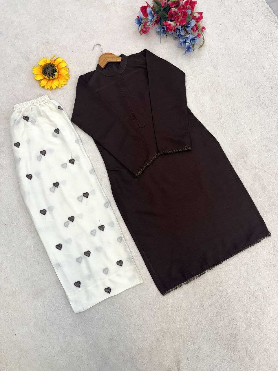Heavy Roman Silk Designer Kurti