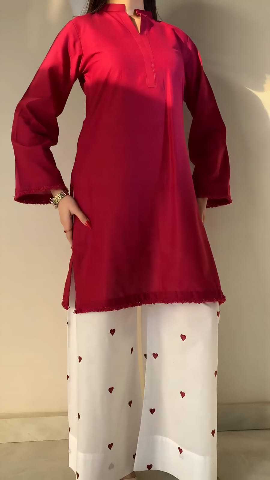 Heavy Roman Silk Designer Kurti