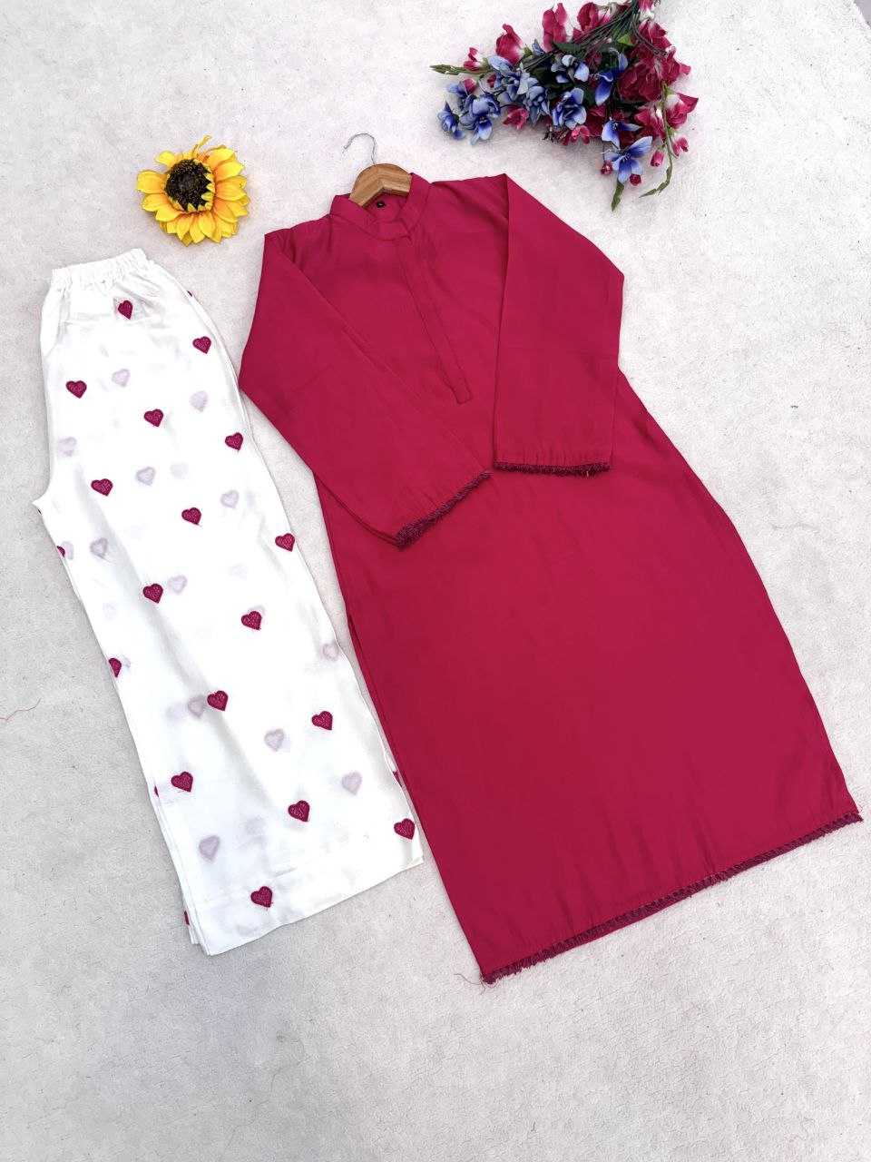 Heavy Roman Silk Designer Kurti