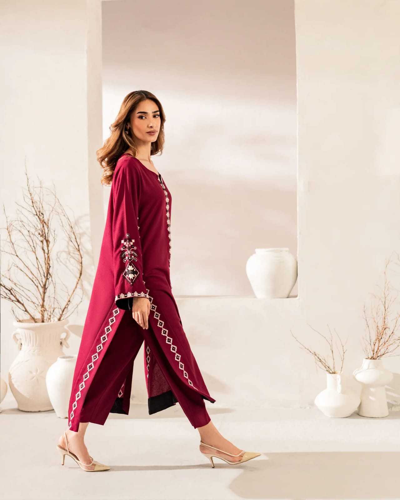 Cotton Embroidery Suit