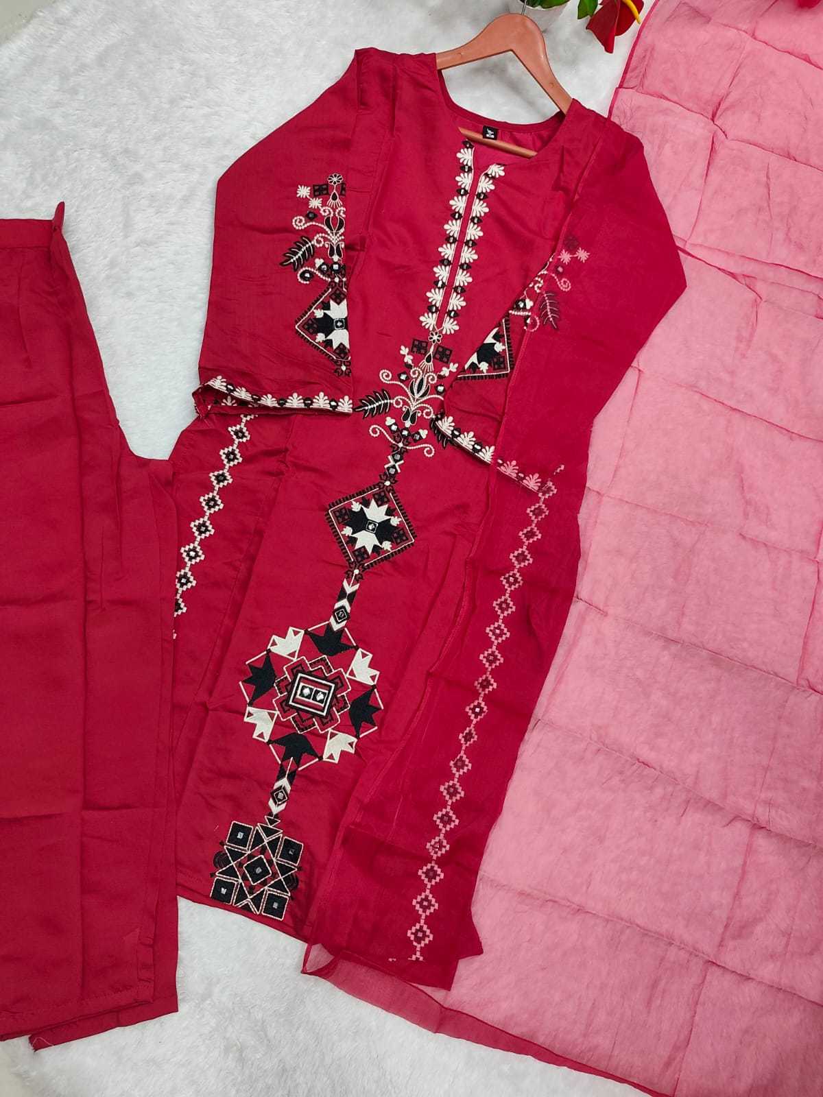 Cotton Embroidery Suit