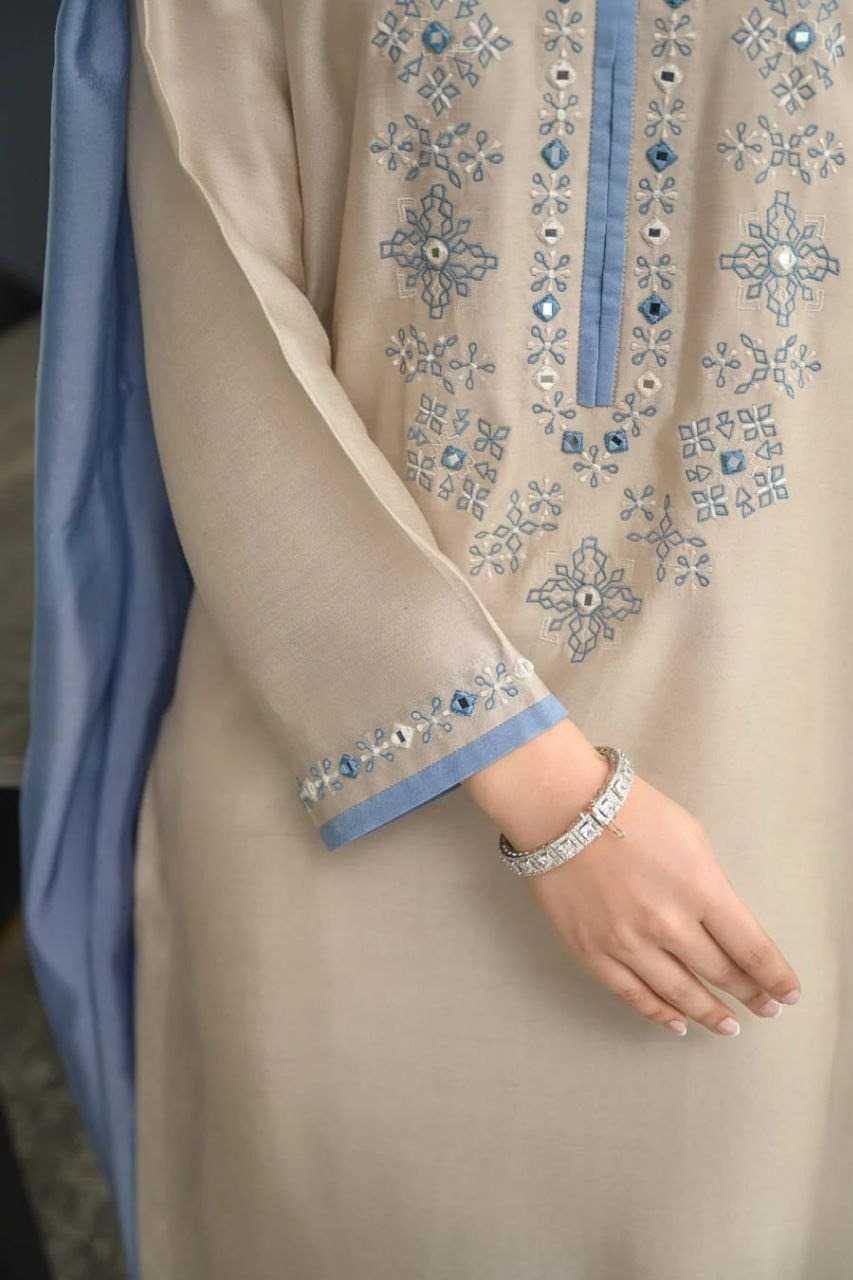 Chanderi Cotton Embroidery Suit