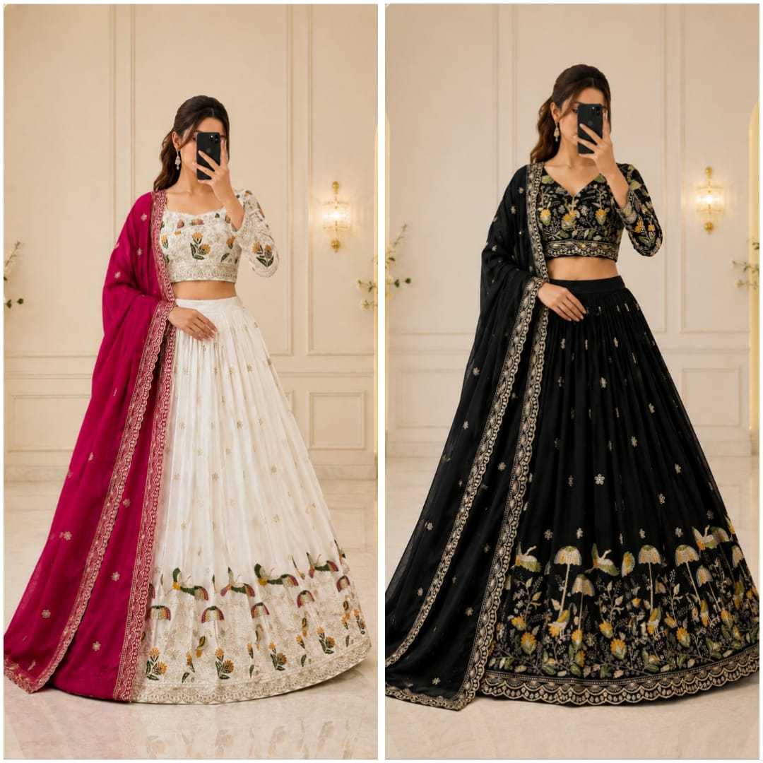 Chinon Silk Lehenga