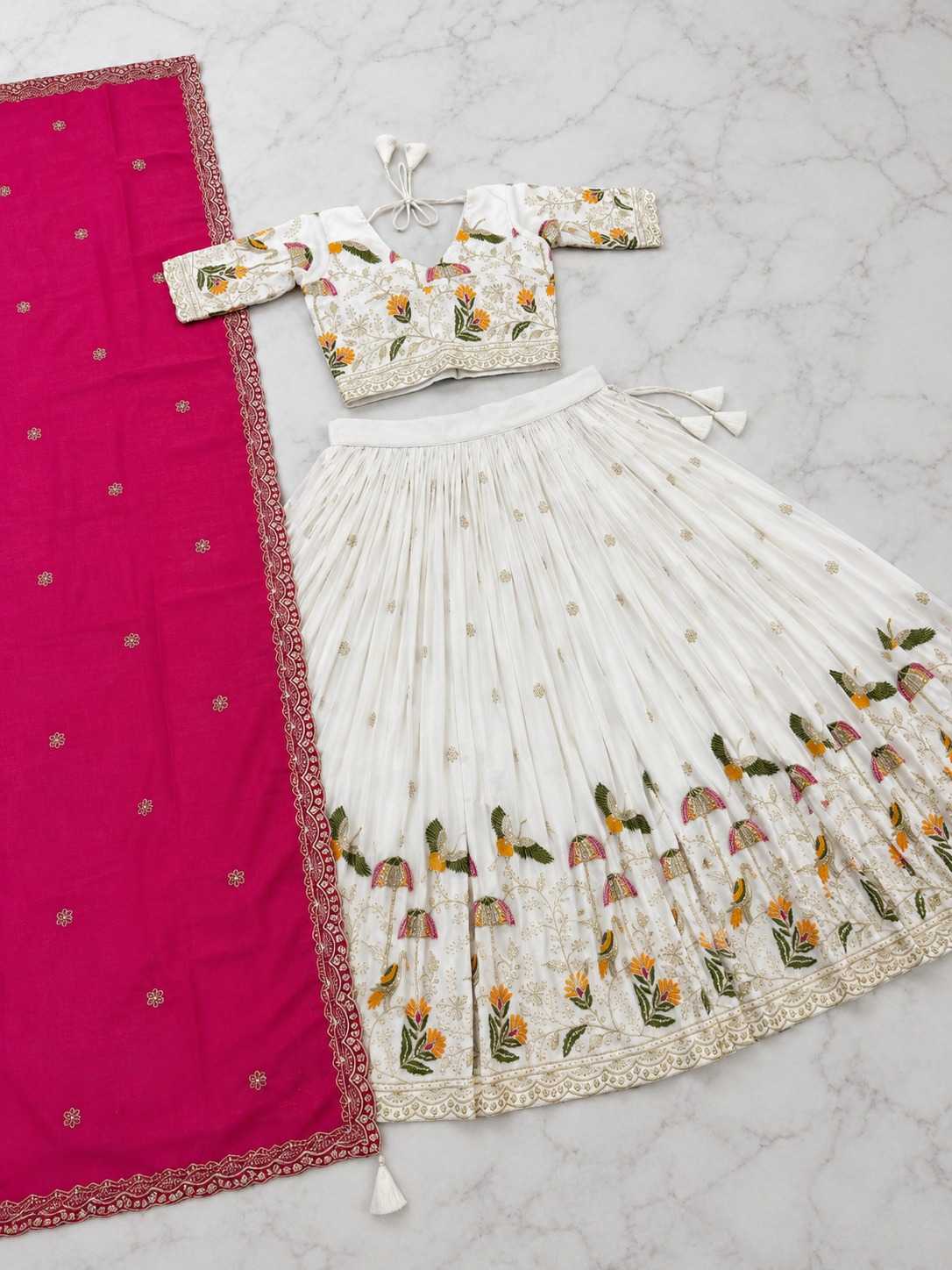 Chinon Silk Lehenga