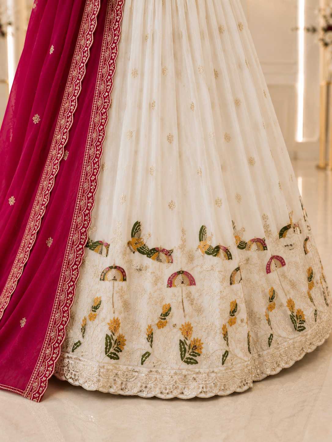 Chinon Silk Lehenga