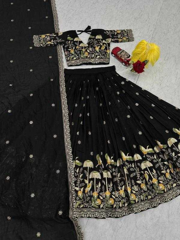 Chinon Silk Lehenga