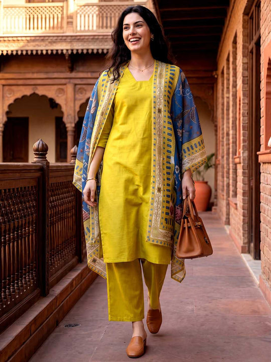 Heavy Rayon Printed Suit