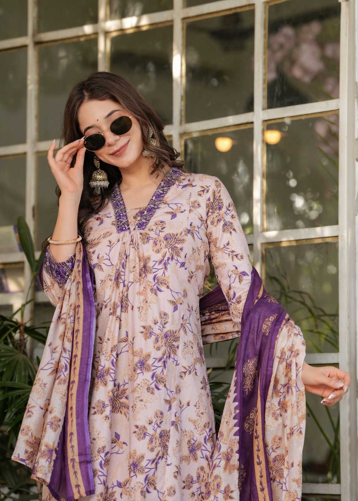 Soft Cotton Printed Suit