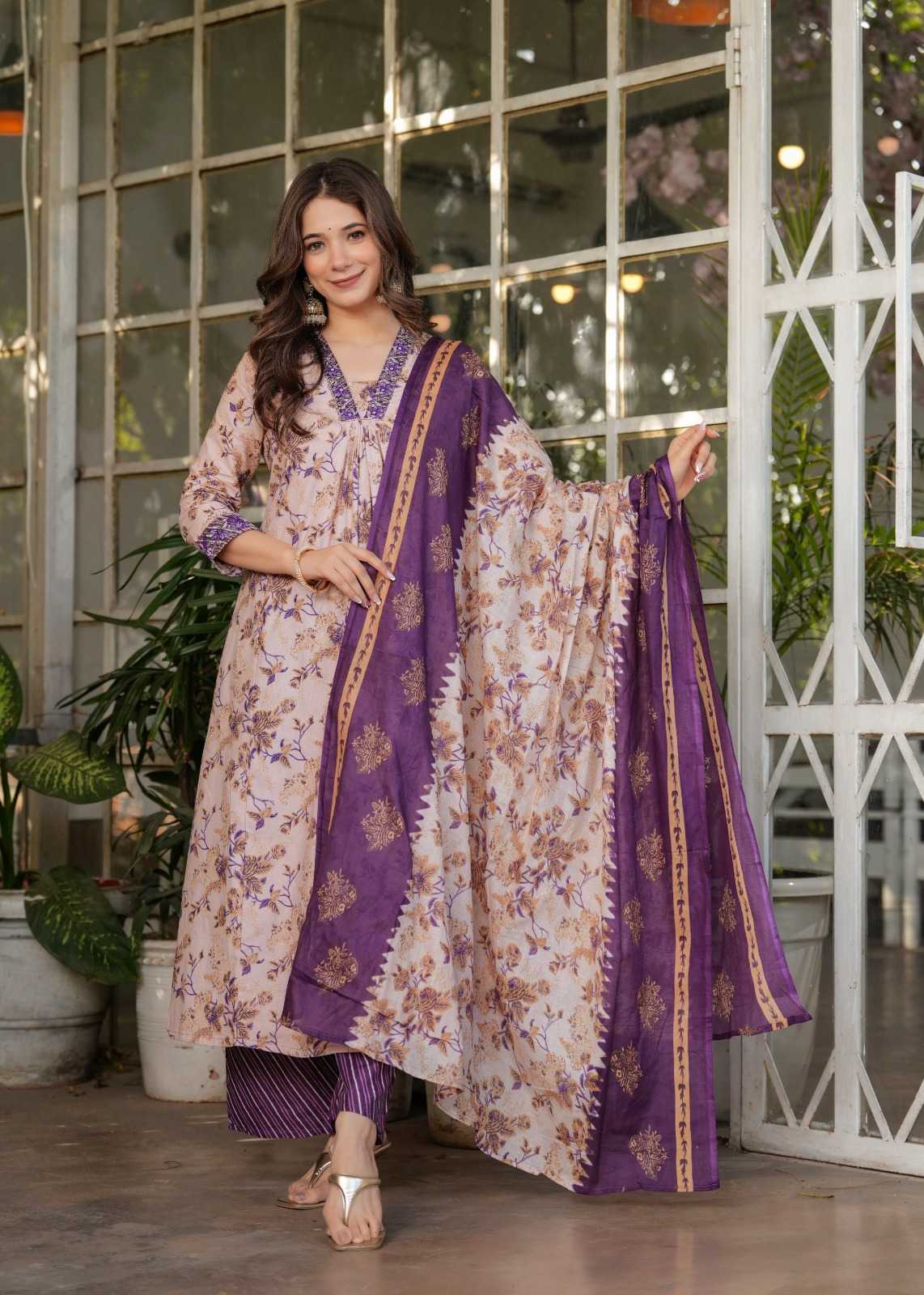 Soft Cotton Printed Suit