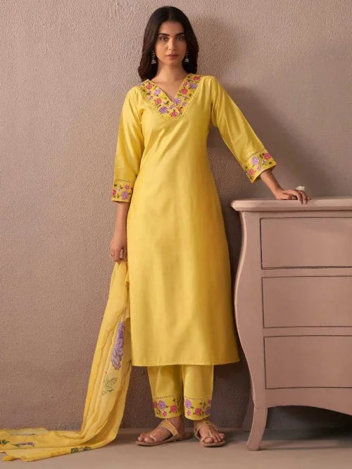 Heavy Silk Embroidery Suit 67