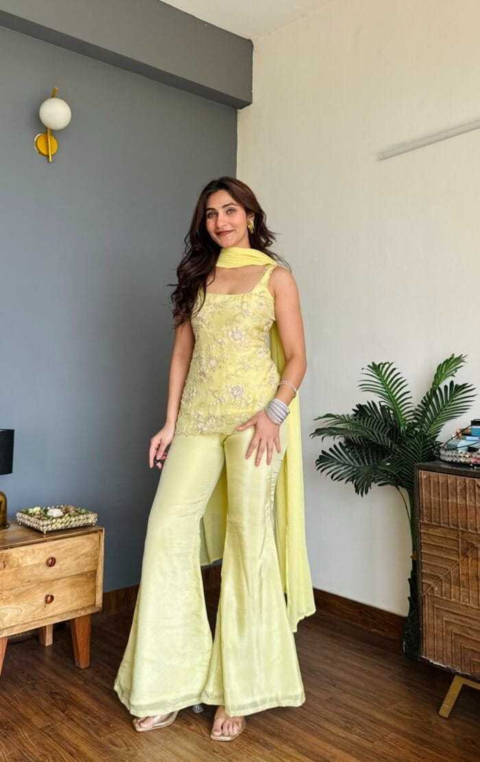 Georgette Palazzo Suit