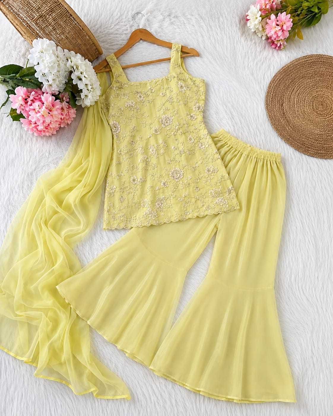Georgette Palazzo Suit