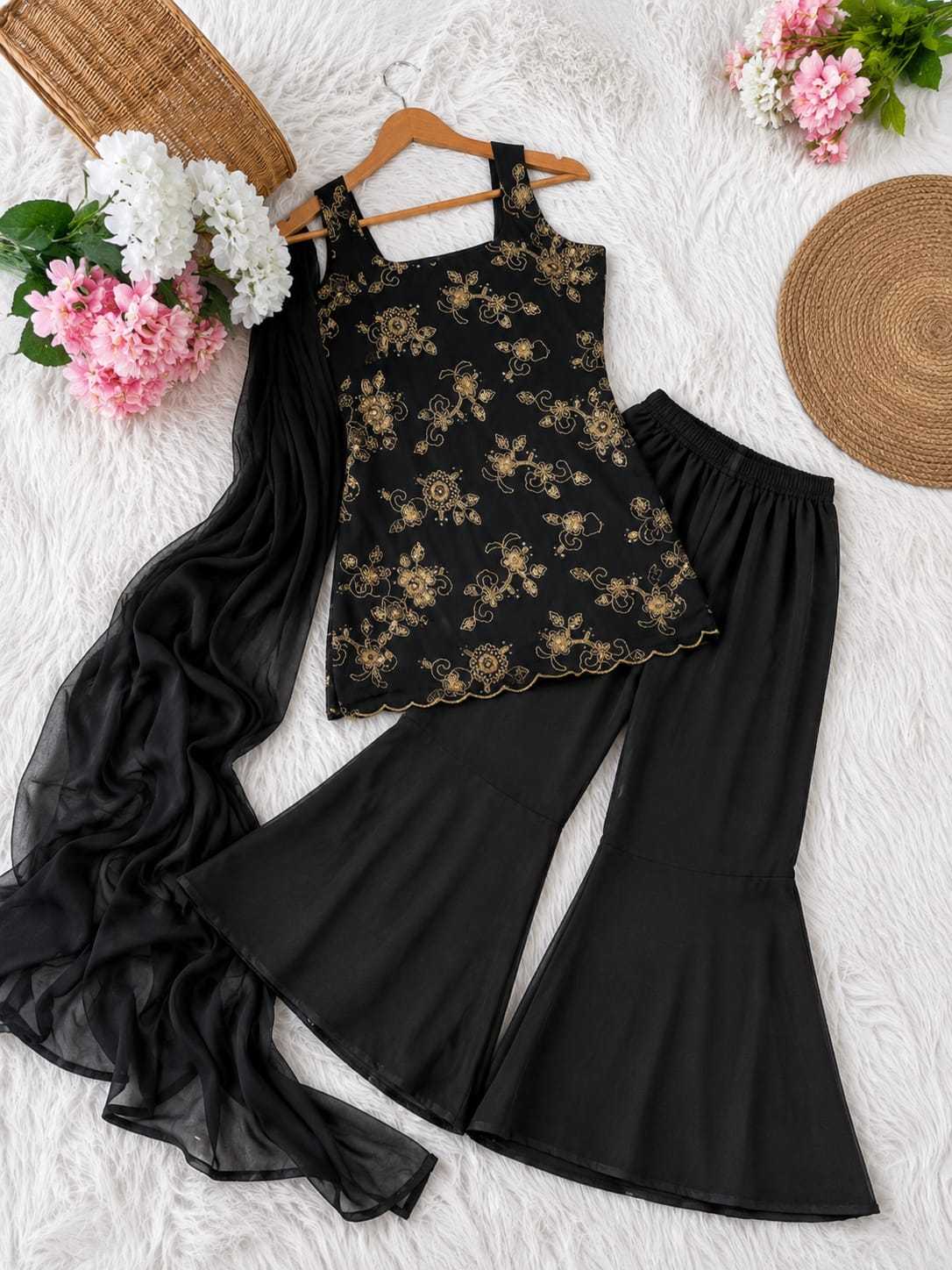 Georgette Palazzo Suit