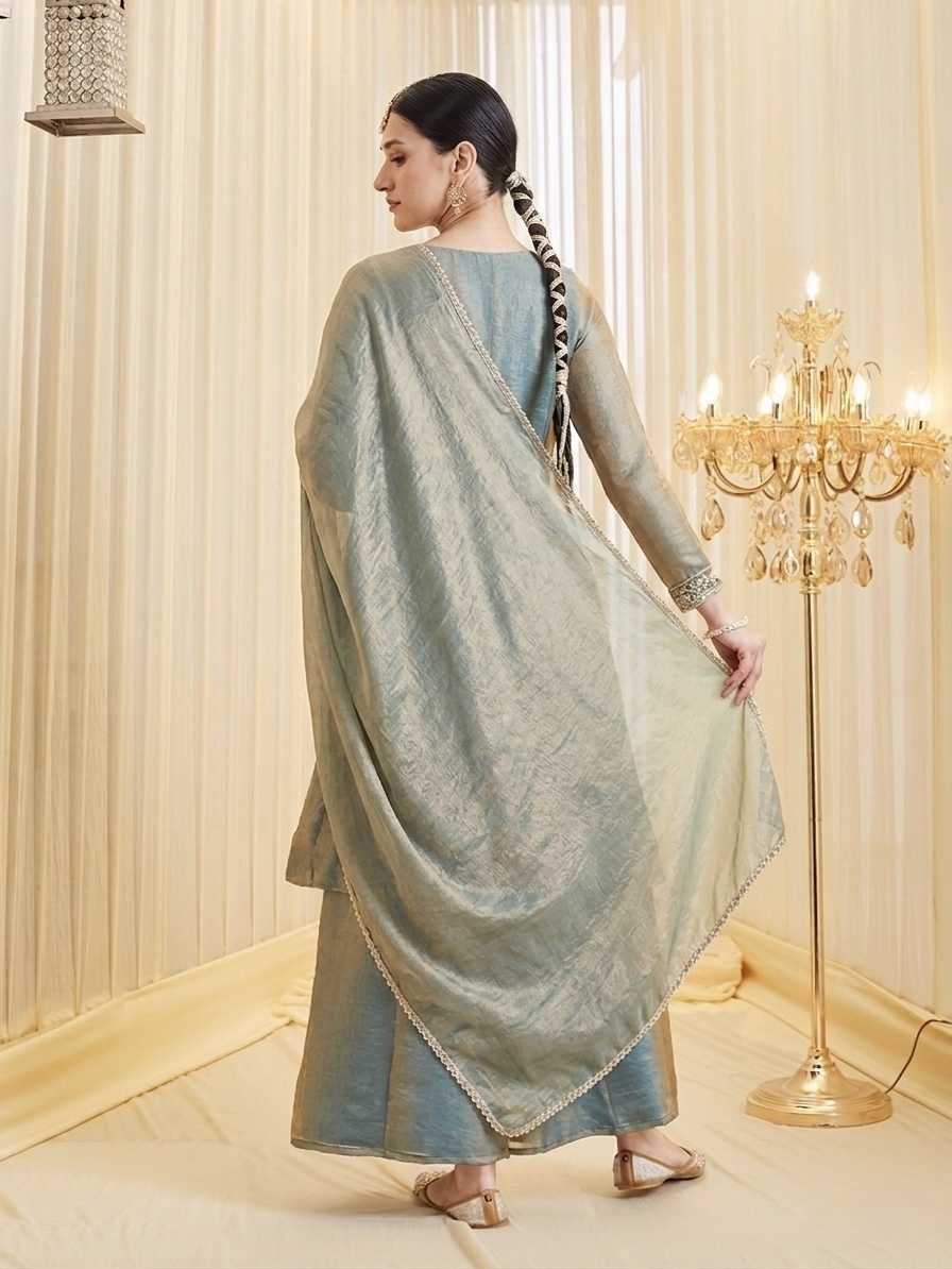 Heavy Silk Palazzo Suit