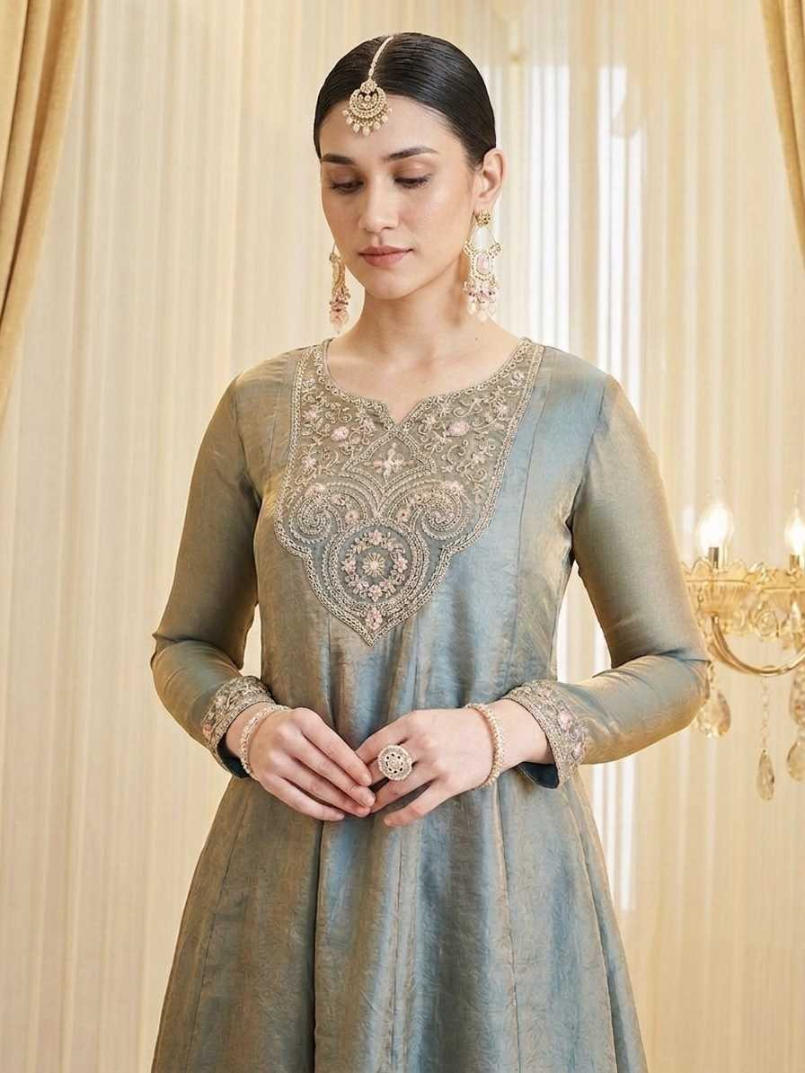 Heavy Silk Palazzo Suit