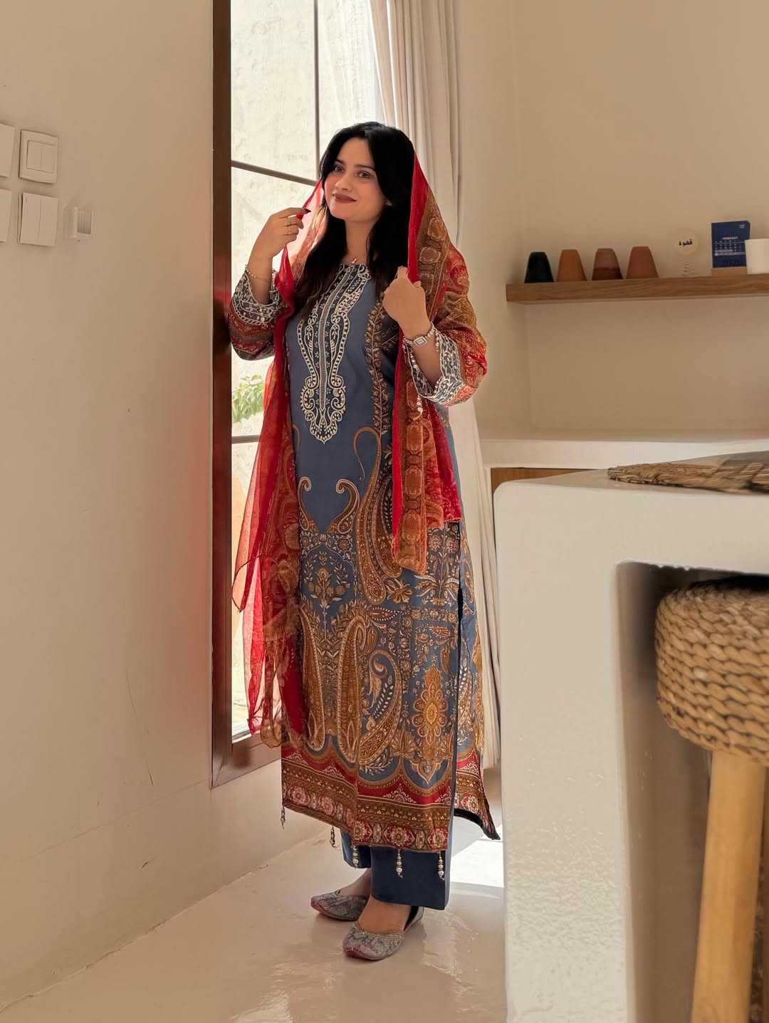 Cotton Printed Suit JT-147570