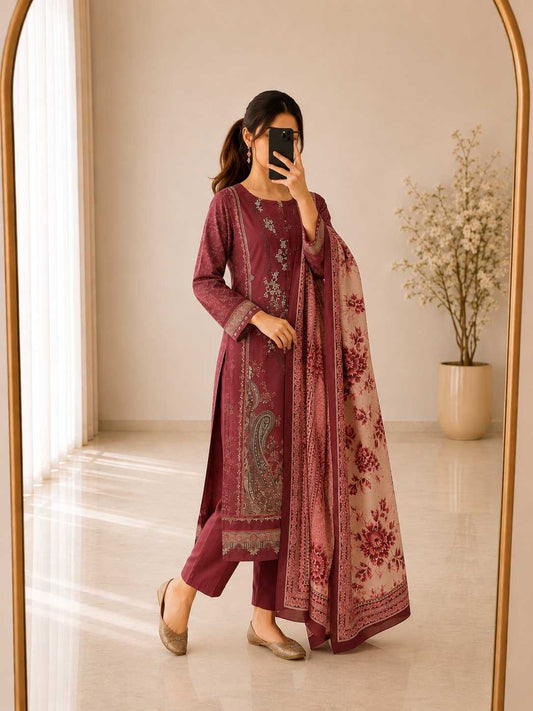 Cotton Printed Suit