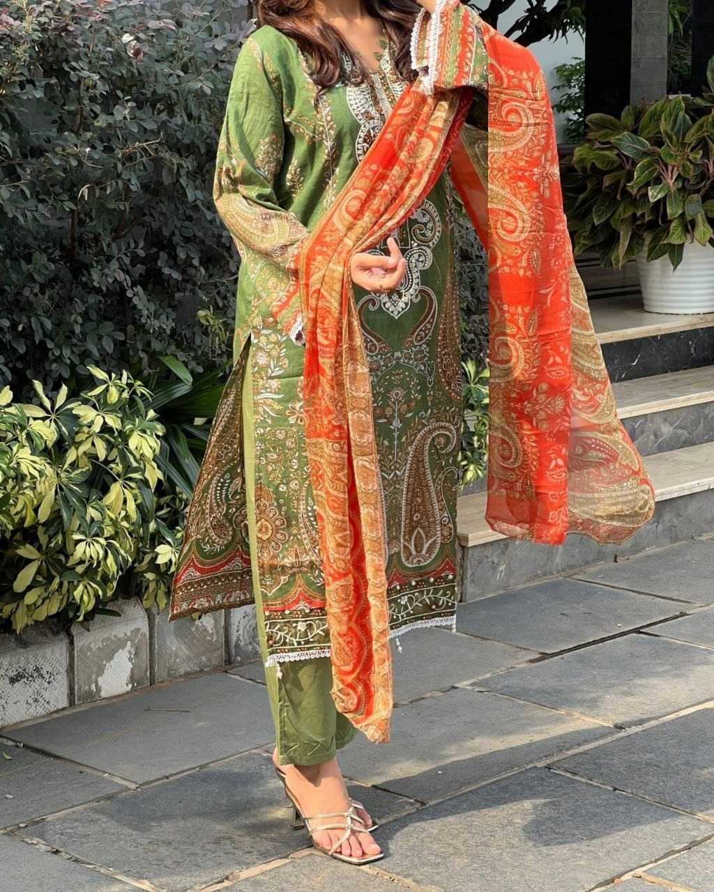 Cotton Printed Suit 96