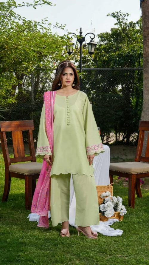 Aarvi Heavy Roman Silk Designer Suit