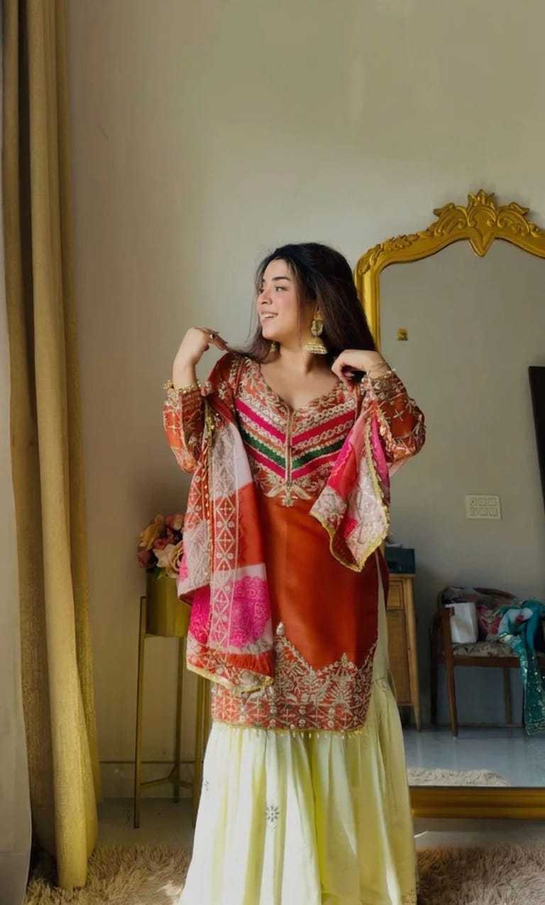 Viscose Embroidery Suit