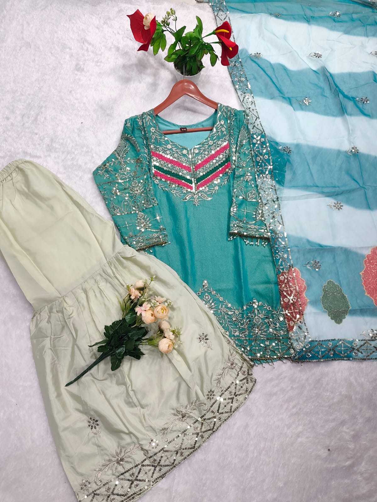 Viscose Embroidery Suit