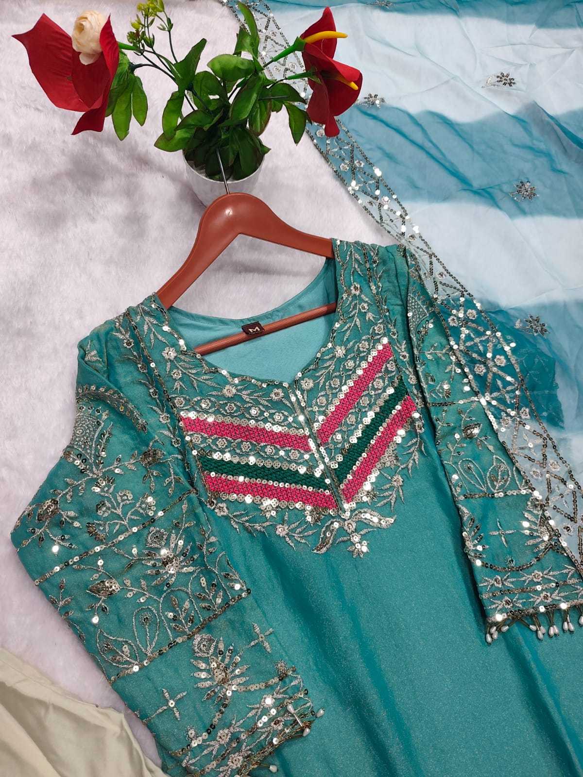Viscose Embroidery Suit