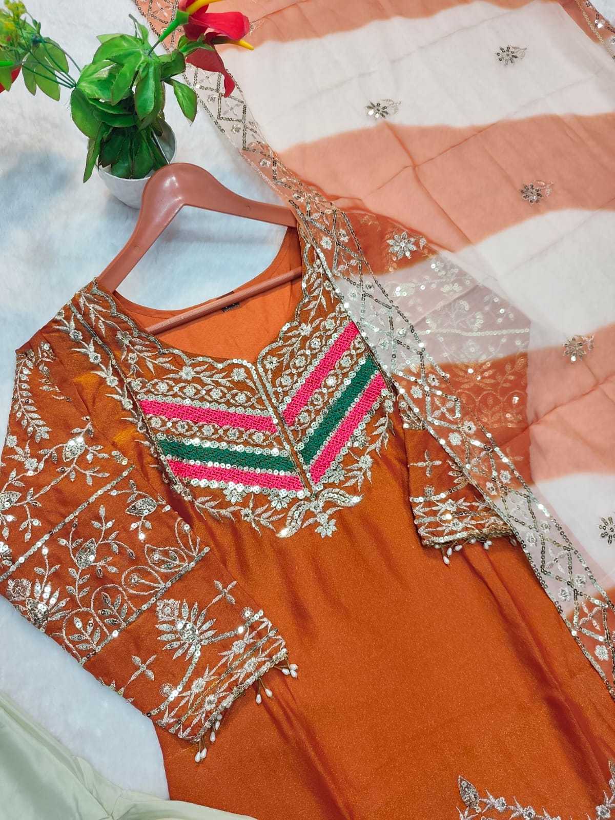Viscose Embroidery Suit