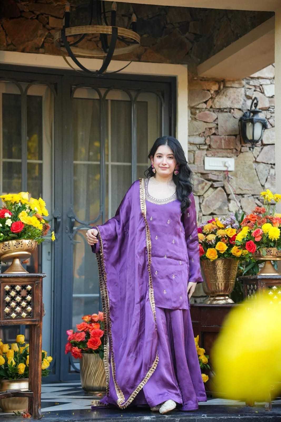 Crepe Silk Party Wear Kurti