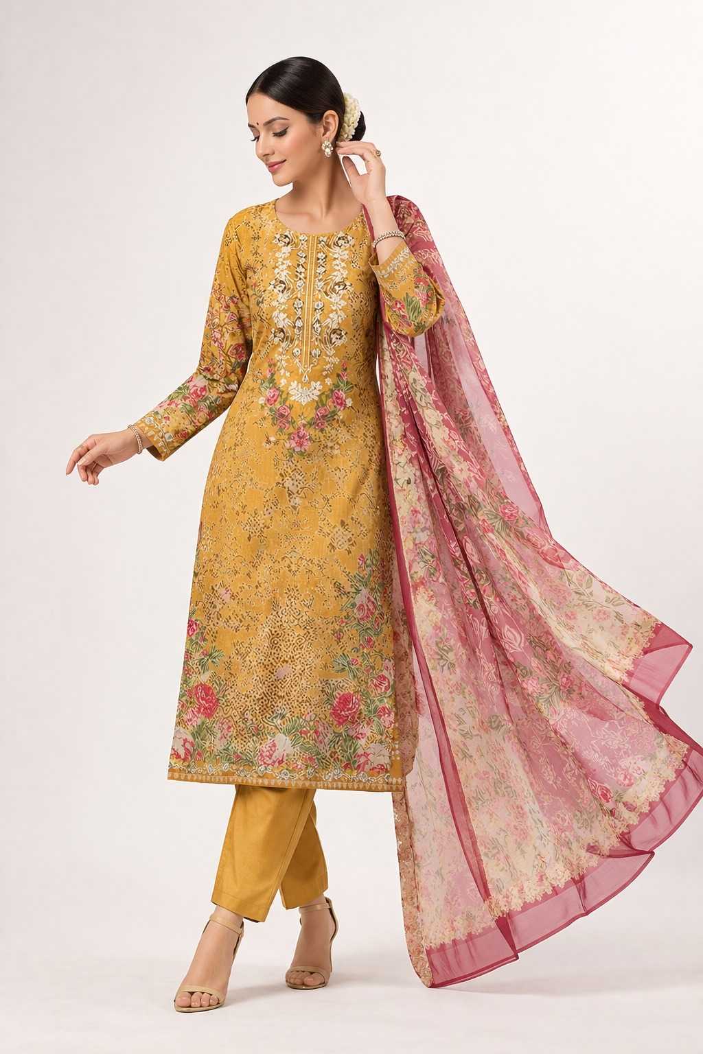 Cotton Printed Suit