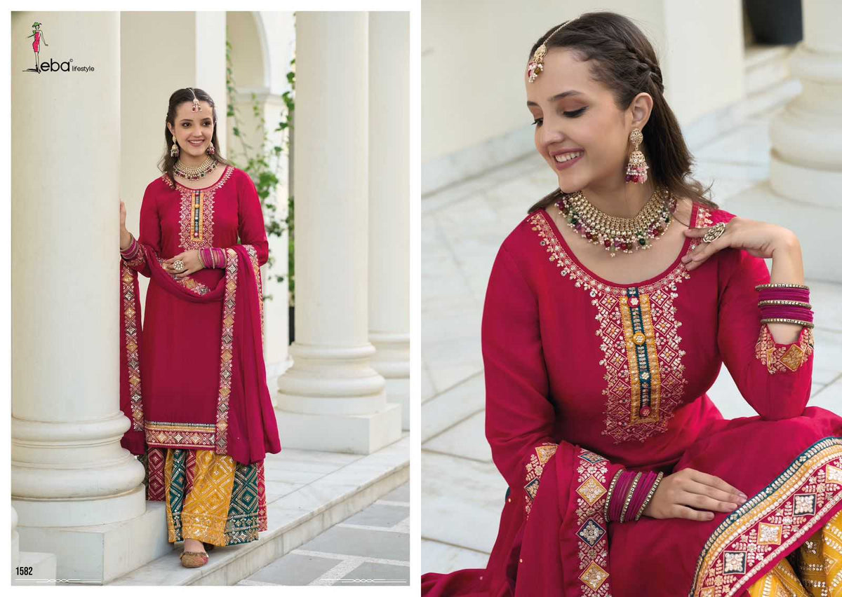 Faux Georgette Embroidery Suit