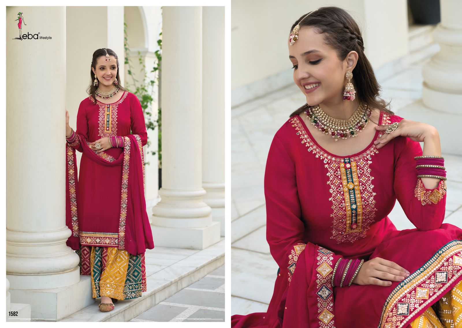 Faux Georgette Embroidery Suit