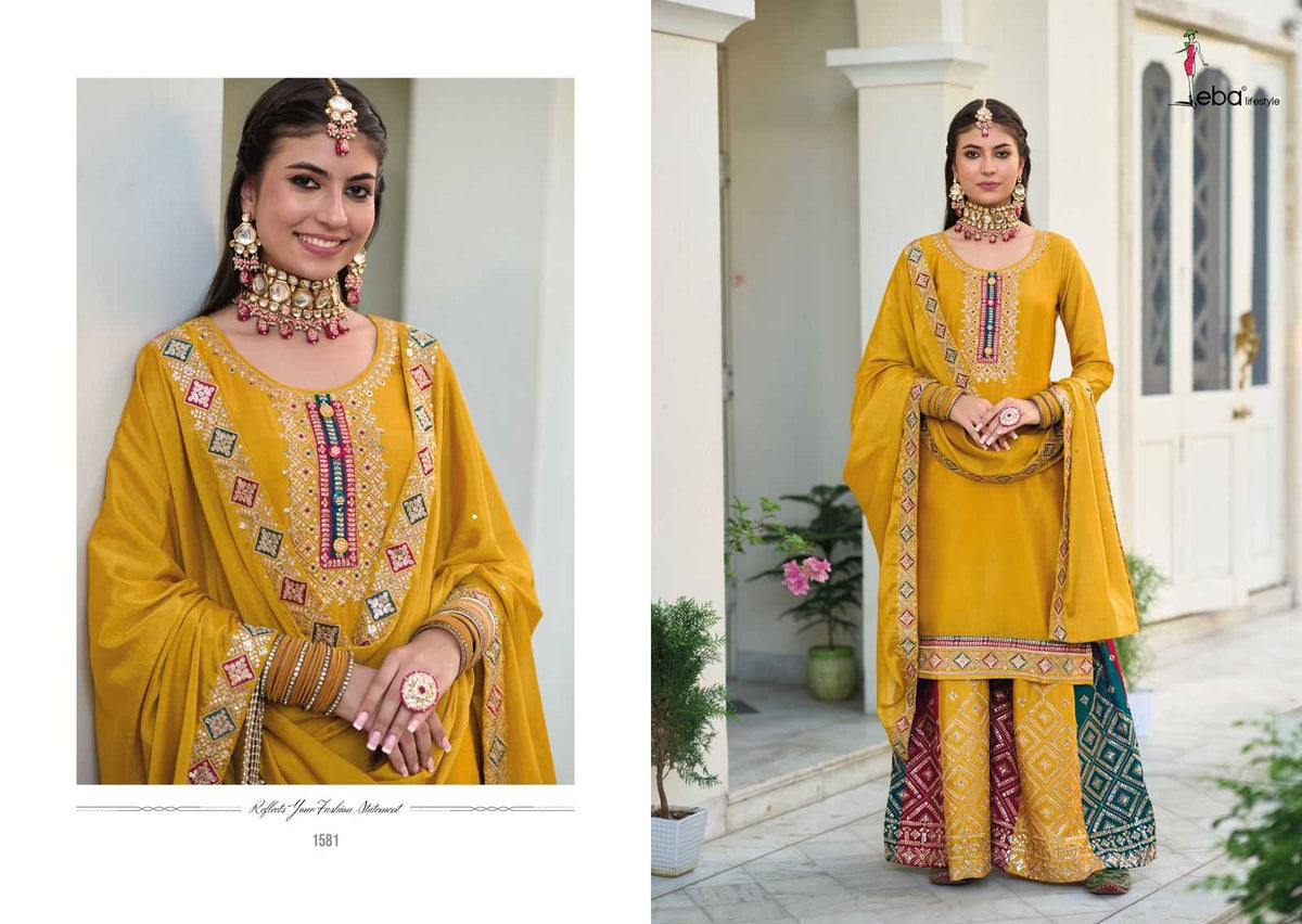 Faux Georgette Embroidery Suit