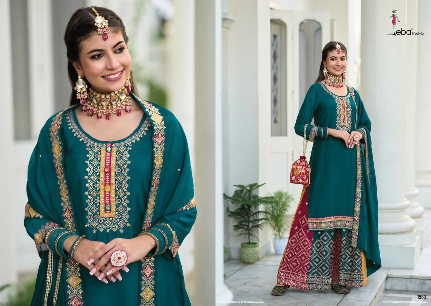 Faux Georgette Embroidery Suit