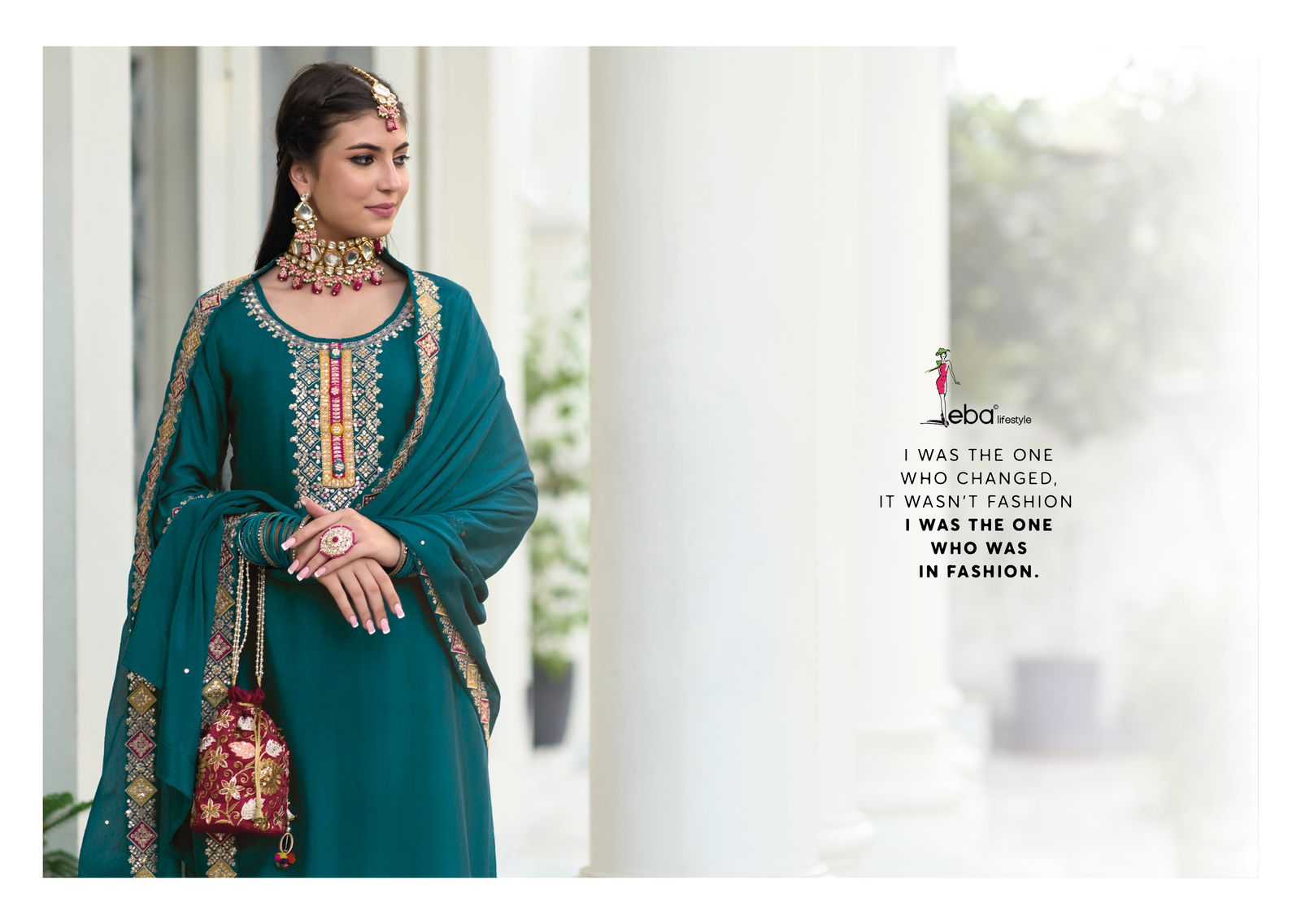 Faux Georgette Embroidery Suit