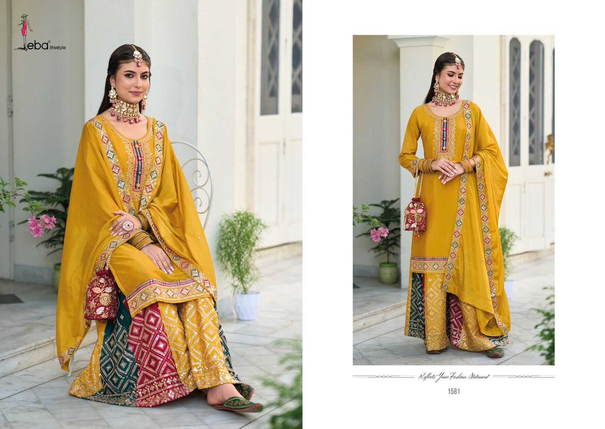 Faux Georgette Embroidery Suit
