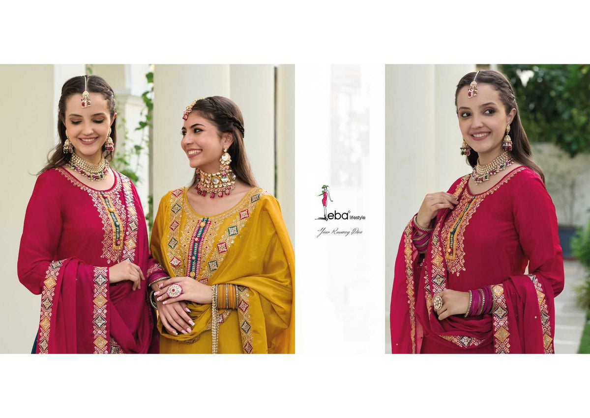 Faux Georgette Embroidery Suit
