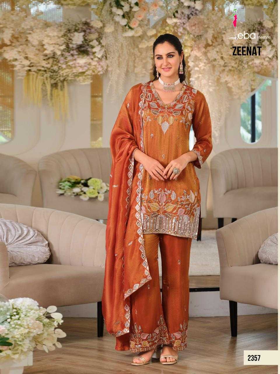 Eba-zeenat Heavy Roman Silk Ladies Suit