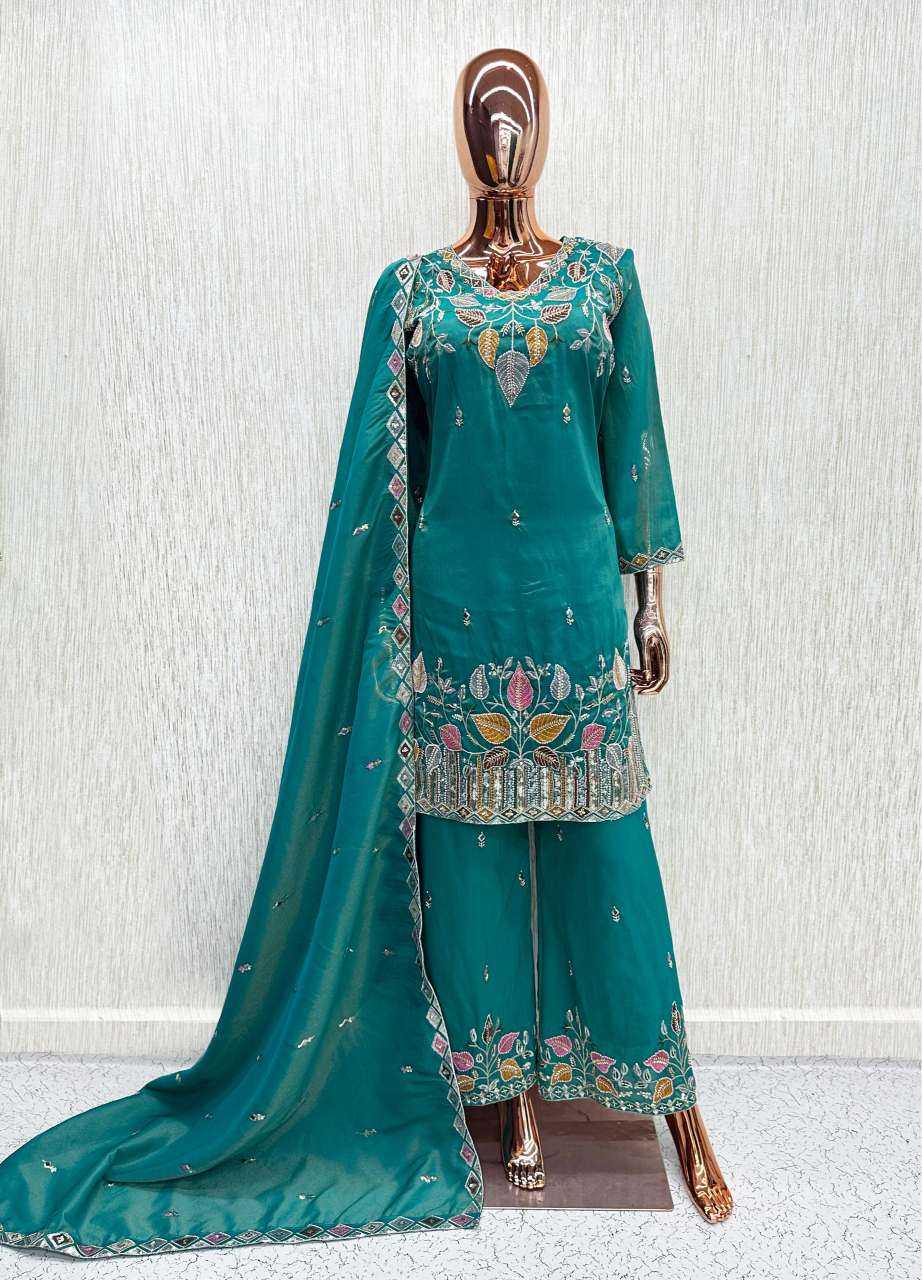 Eba-zeenat Heavy Roman Silk Ladies Suit